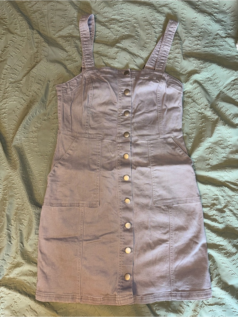 Thread & Supply Lavender Button-Front Mini Dress - Picture 1 of 2